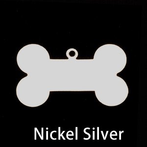 Metal Stamping Blanks Nickel Silver Large Dog Bone with Top Loop, 24g
